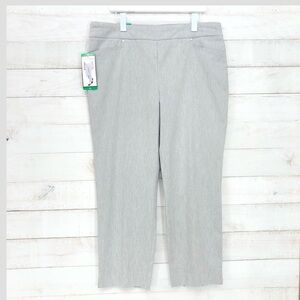 Hilary Radley Wm's Pull-On Pant • 26" Inseam • Tummy Control • Sz XL • Gray •NWT